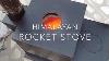 Camping Rocket Stove With Handle Campfire Cooking Wood Burning Stove
